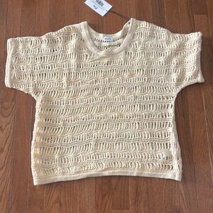 NWT Zyia Active Ivory Hilton Head Sweater Pullover Size Medium M